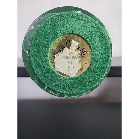 Byers' Choice 1988 Scrooge Old Man Caroler Figurine 13" Music Sheet Plaid Vest - Picture 6 of 6